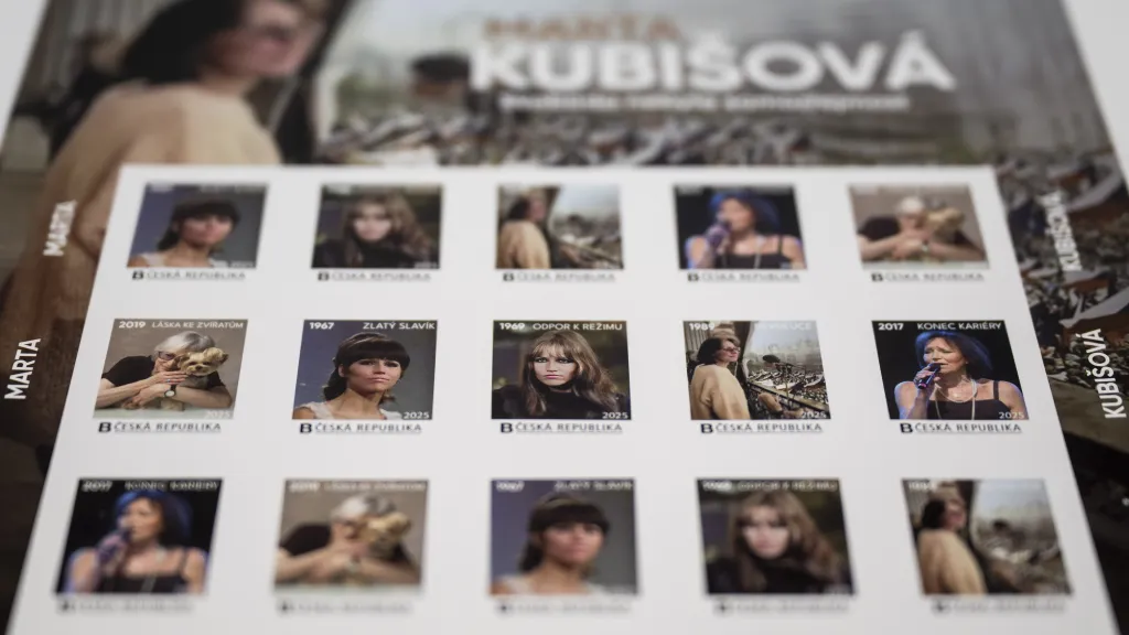 Česká pošta vydá poštovní známky s Martou Kubišovou
