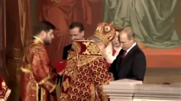 Vladimir Putin s církevními hodnostáři