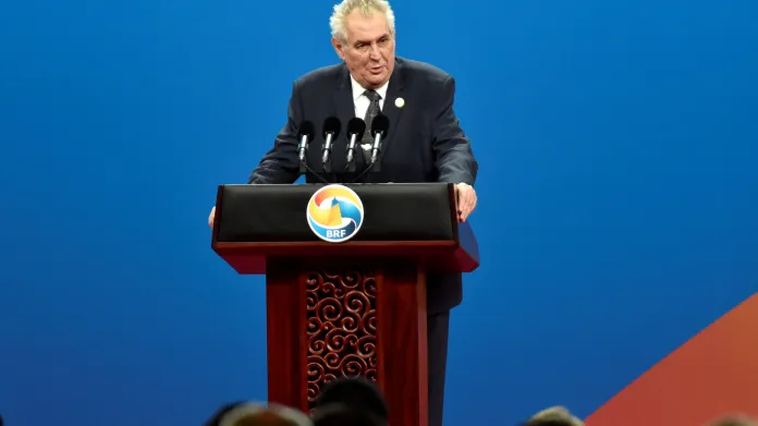 Miloš Zeman na summitu k Hedvábné stezce