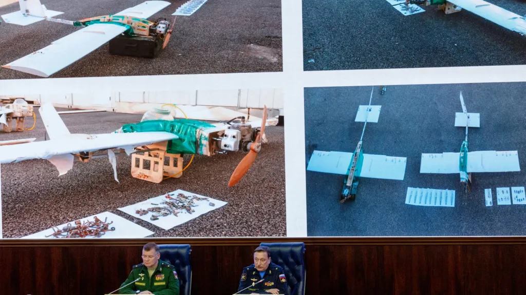 Rusové ukázali drony, které útočily na jejich základnu v Sýrii