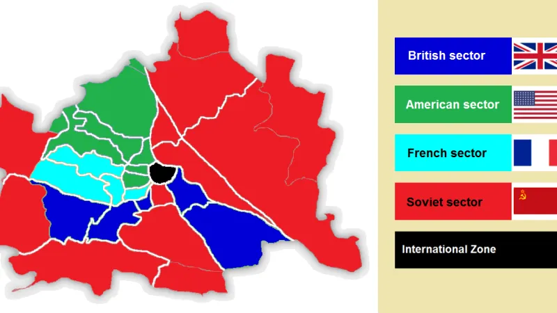 Poválečné okupační zóny Vídně