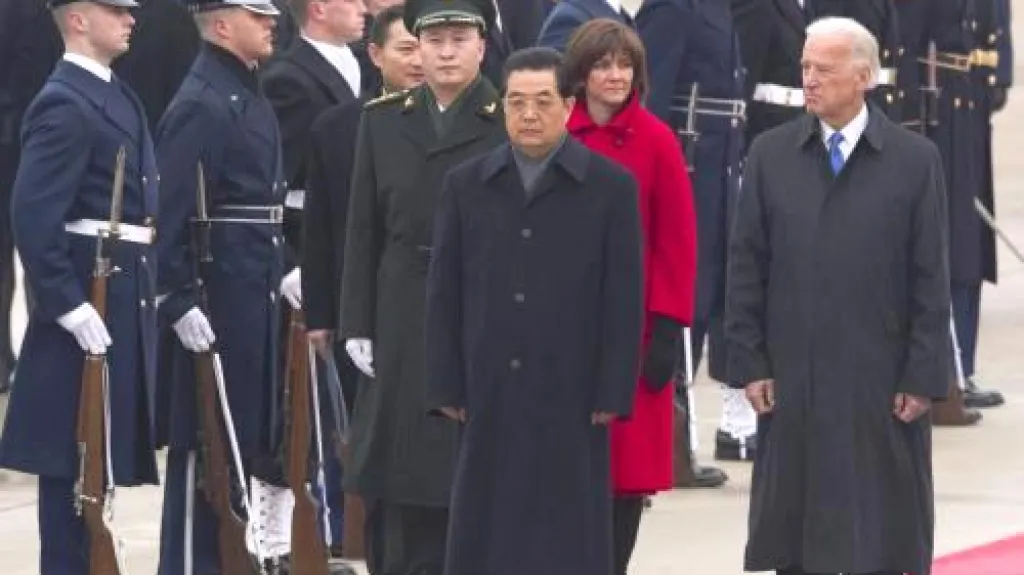 Chu Ťin-tchao po příletu do USA