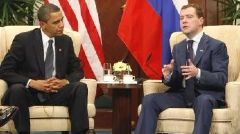 Barack Obama a Dmitrij Medveděv
