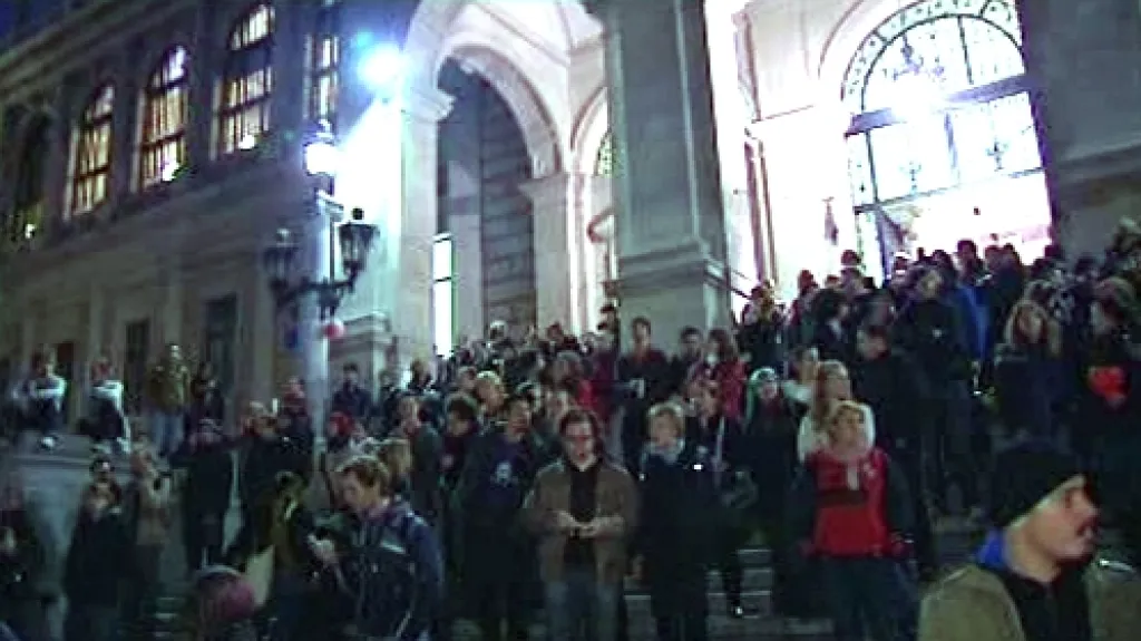 Protest rakouských studentů