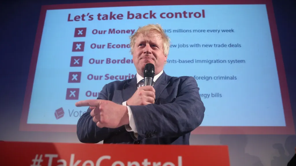Bývalý starosta Londýna Boris Johnson
