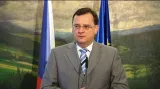 Brífink Petra Nečase o koalici v Praze