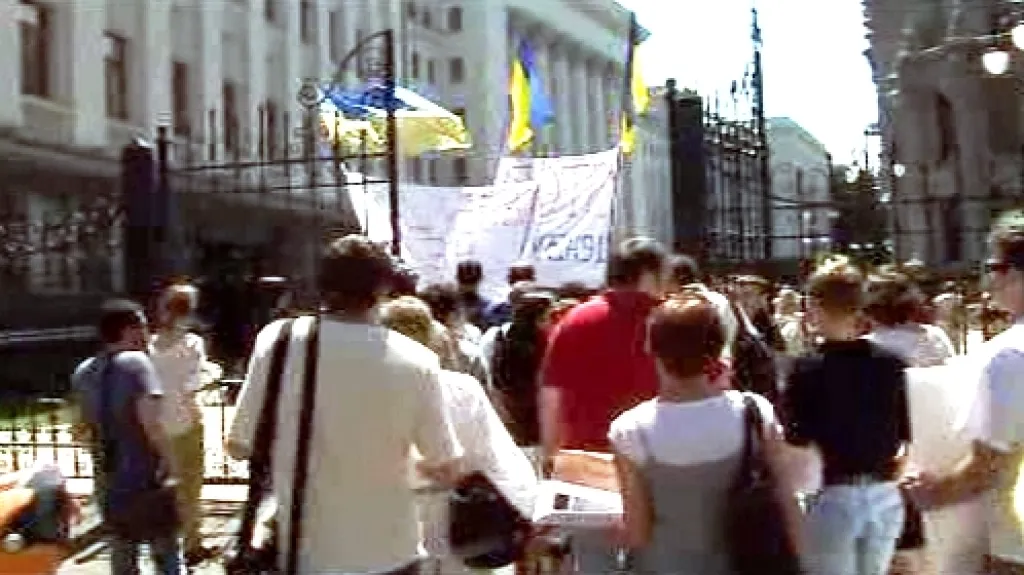 Protest ukrajinských novinářů