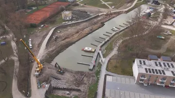 Rozšiřování přístavu ve Veselí nad Moravou