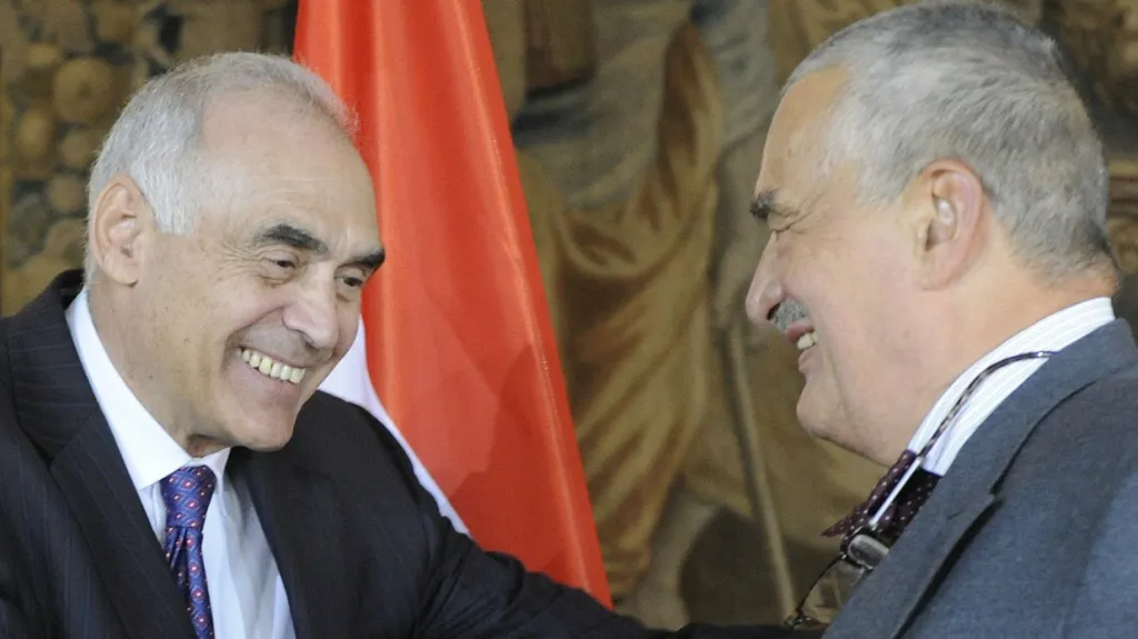 Karel Schwarzenberg a Muhammad Kámil Amr