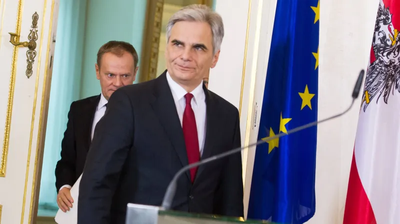 Tusk a Faymann po společném jednání