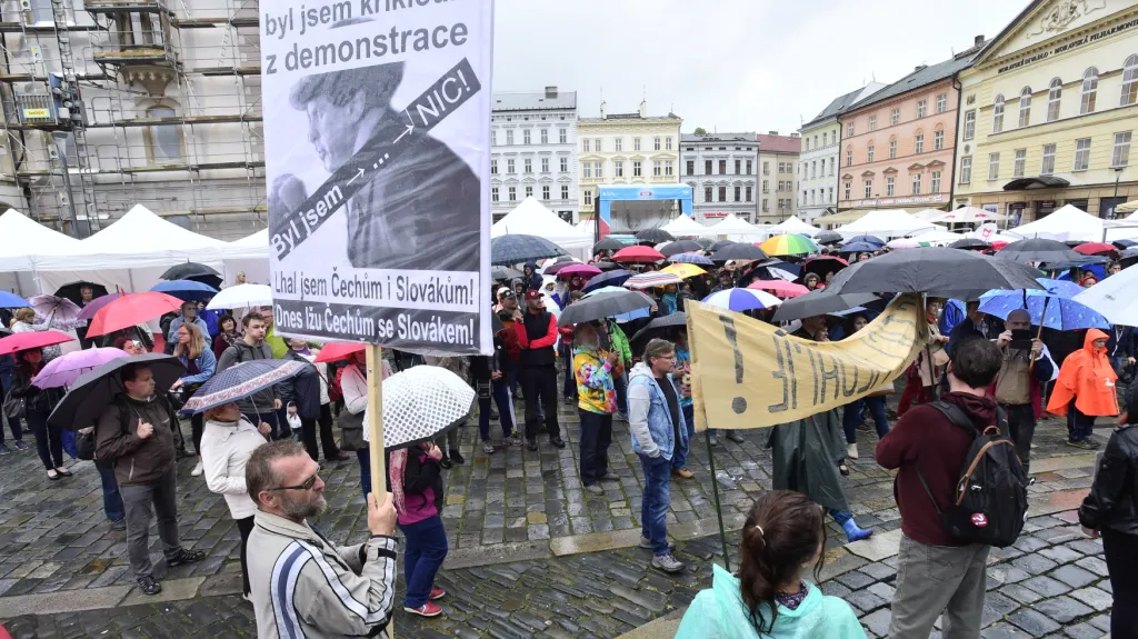 Protest v Olomouci