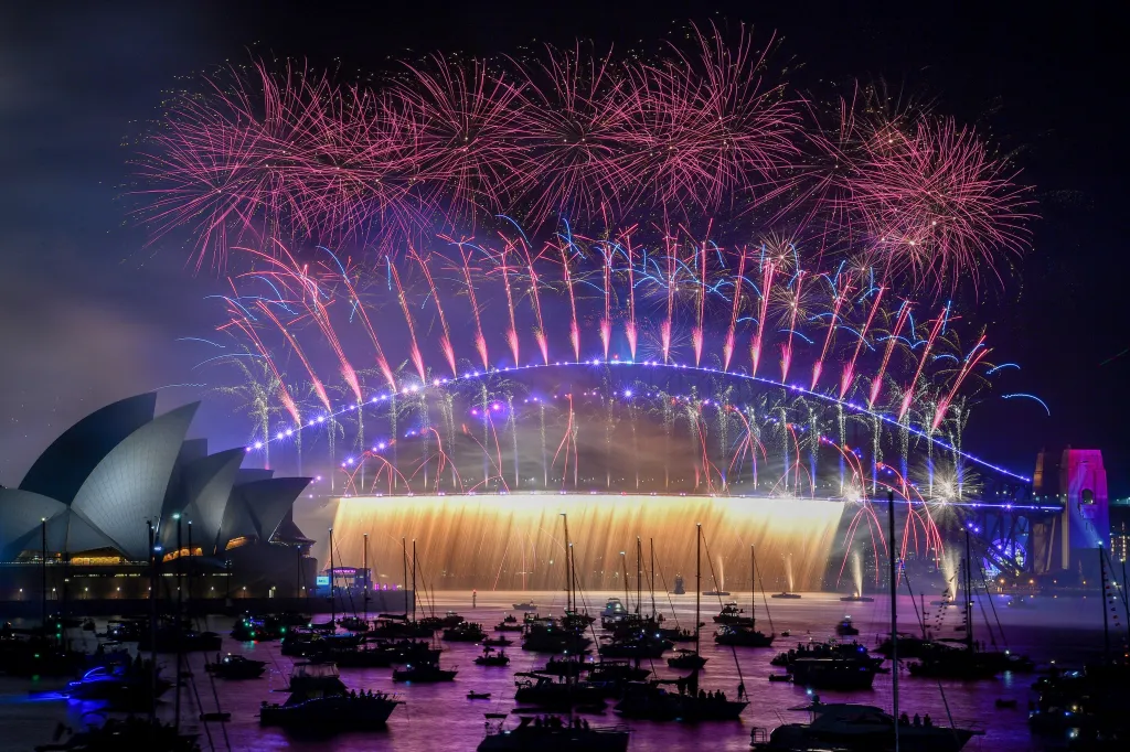 Oslavy příchodu nového roku ve světových metropolích