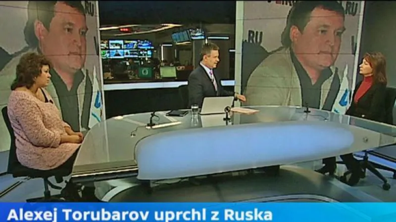 Hana Demeterová a Světlana Torubarovová ve Studiu ČT24