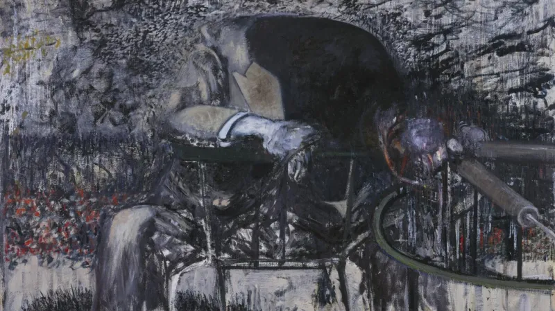 Francis Bacon / Figure in a Landscape, 1945