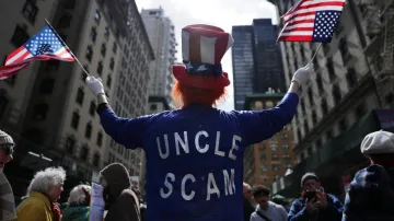 Protesty No Kings v New Yorku 28. 3. 2026