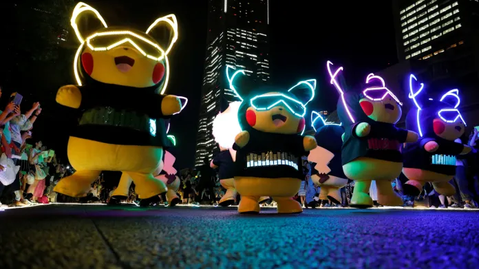 Oslava Pokémonů v japonské Jokohamě