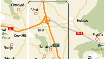 Nový úsek D1 a R55