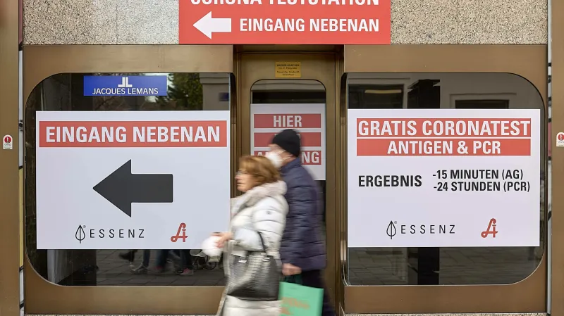 Testovací místo v centru Vídně