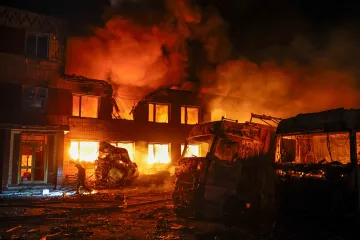 Ruský útok na Kyjev si vyžádal dvě oběti, terčem úderů se stal i Charkov