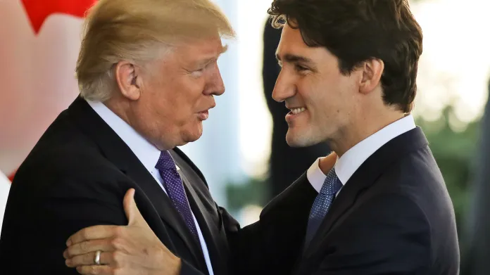 Donald Trump a Justin Trudeau