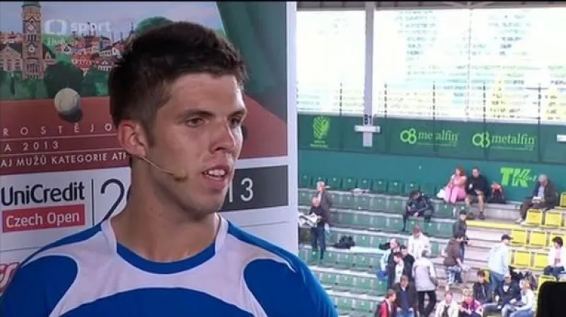 Tenista Veselý hodnotí vyřazení Rosola na prostějovském challangeru