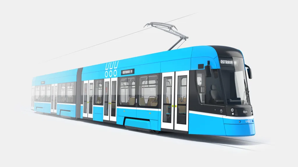Návrh nové ostravské tramvaje ForCity Smart