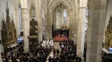 V pondělí se papež František účastnil bohoslužby v Katedrále svatého Martina v Bratislavě