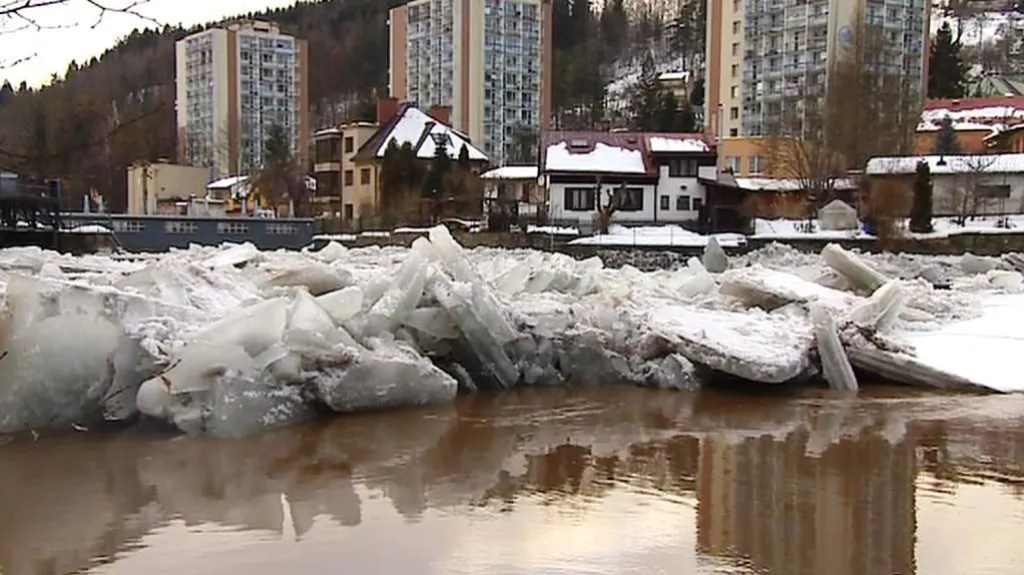 Tající sníh na Liberecku