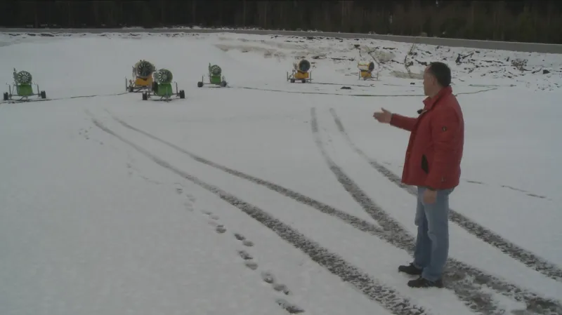 Zásobník sněhu pro Vysočina arénu