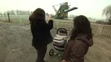 Těžařská technika na Proboštské louce