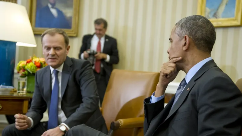 Donald Tusk s Barackem Obamou