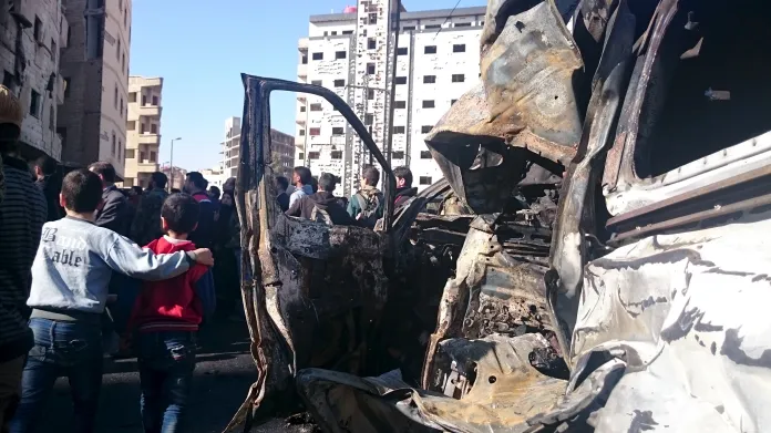 Série výbuchů u Damašku