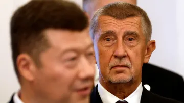 Tomio Okamura (SPD) a Andrej Babiš (ANO)