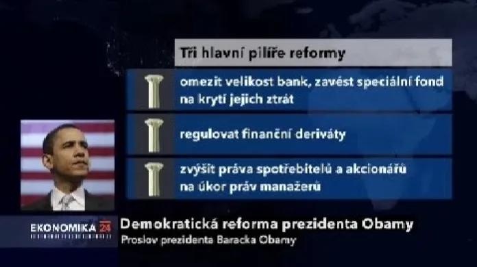 Tři pilíře Obamovy reformy finančního dohledu