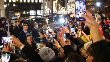 Venezuelská opoziční lídryně María Corina Machadová při setkání s příznivci v Oslu