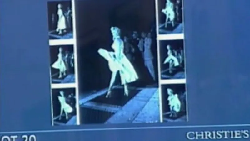 Dražené fotografie slavné herečky v aukční síni Christie´s
