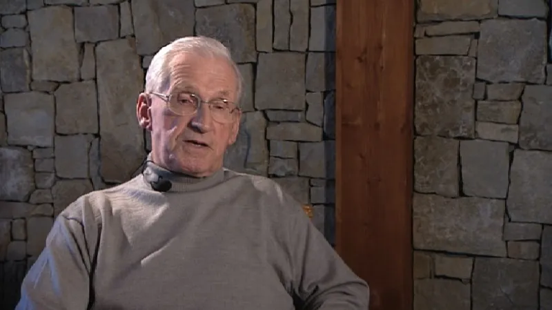 Luboš Štrougal v pořadu Pozor vysíláme