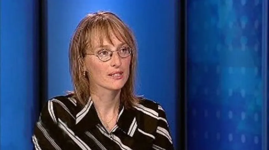 Demografka Michaela Němečková ve Studiu ČT24