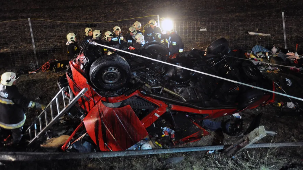 Nehoda na maďarské dálnici