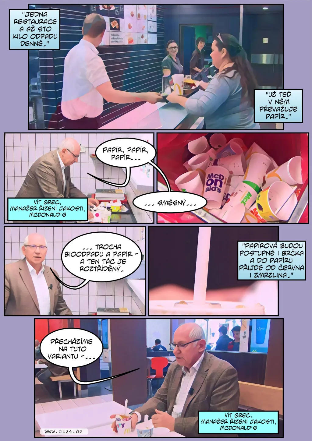 Komiks: Další firmy dobrovolně omezují plasty