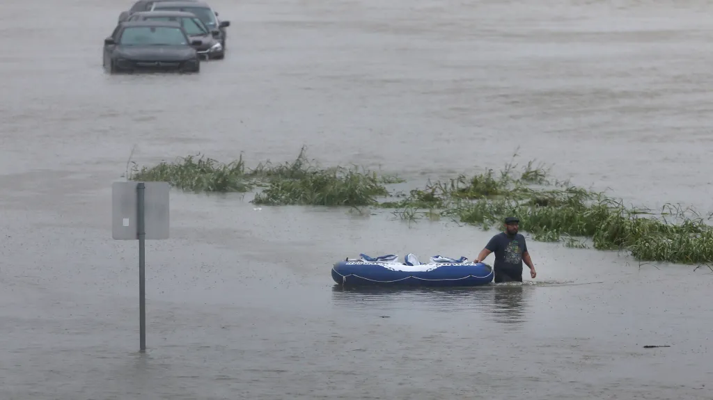 Zaplavené ulice Houstonu