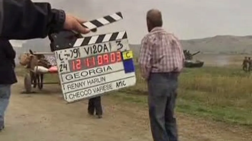 Natáčení filmu o rusko-gruzínské válce