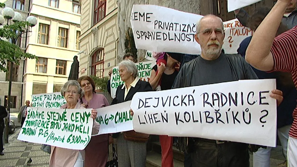 Protest obyvatel Prahy 6