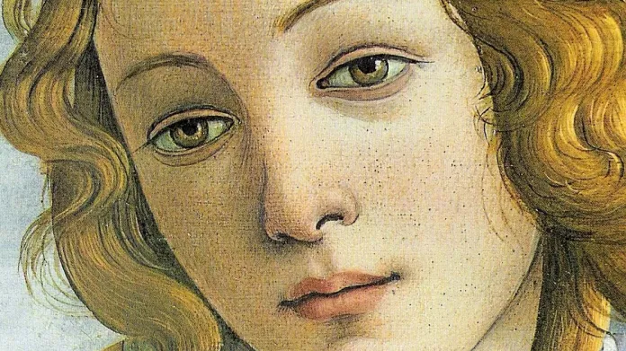 Sandro Botticelli - Zrození Venuše (detail)