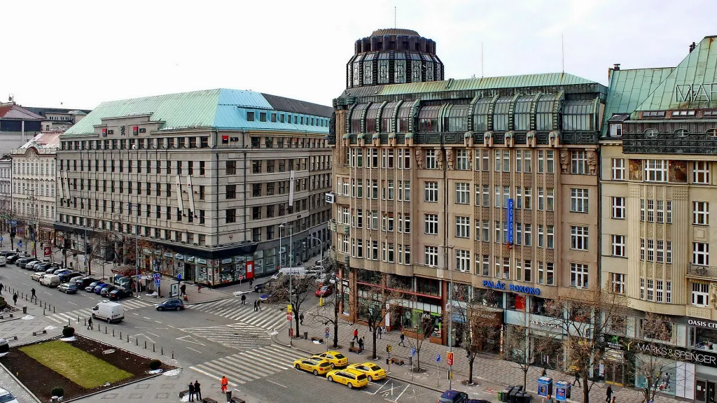 Václavské náměstí a Štěpánská ulice