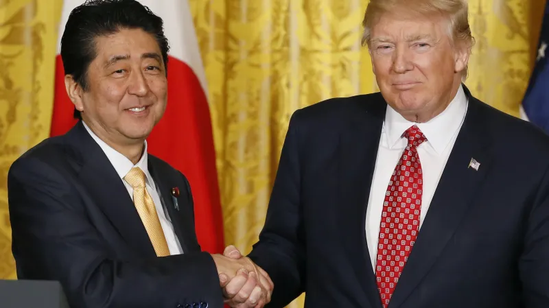 Šinzó Abe a Donald Trump