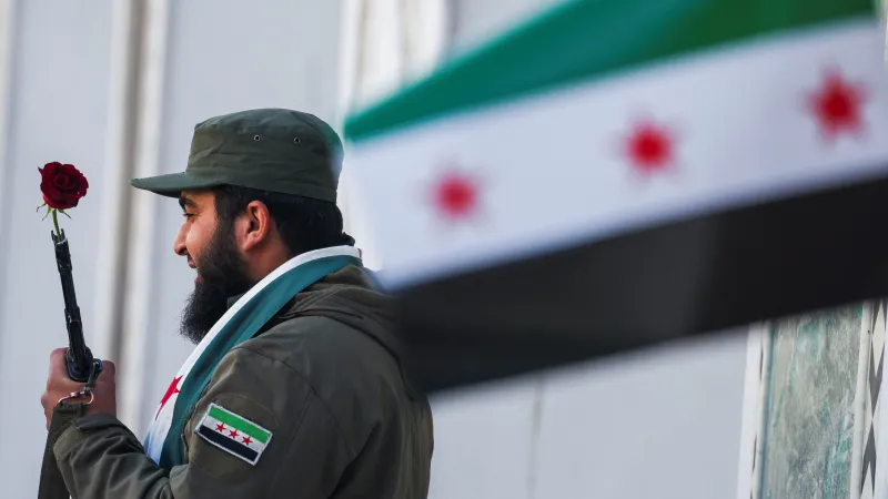 Syrský ozbrojenec v Damašku