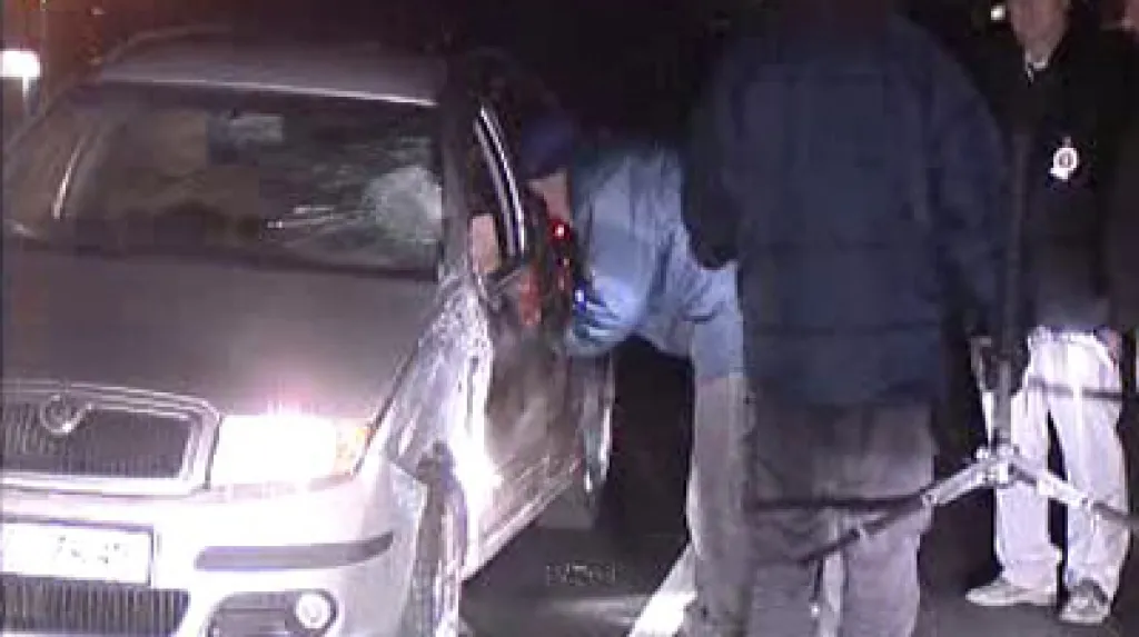 Havarovaná Škoda Fabia