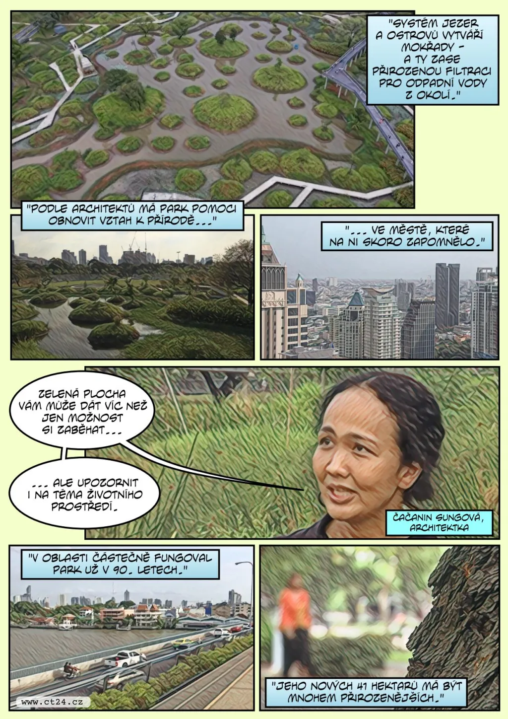 Park Benjakitty pomáhá místním uniknout ruchu metropole