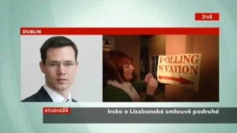 Studio ČT24 o referendu v Irsku